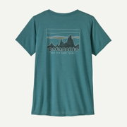 Patagonia - tricou - W Capilene Cool Daily Graphic - Verde | Albastru