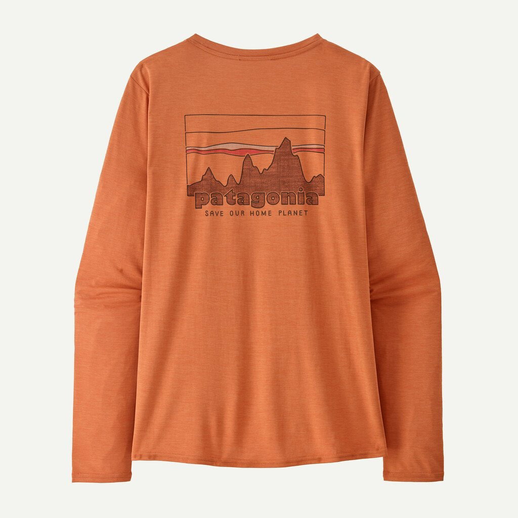 daily power defense Patagonia - bluza - W Capilene Cool Daily Graphic - Portocaliu
