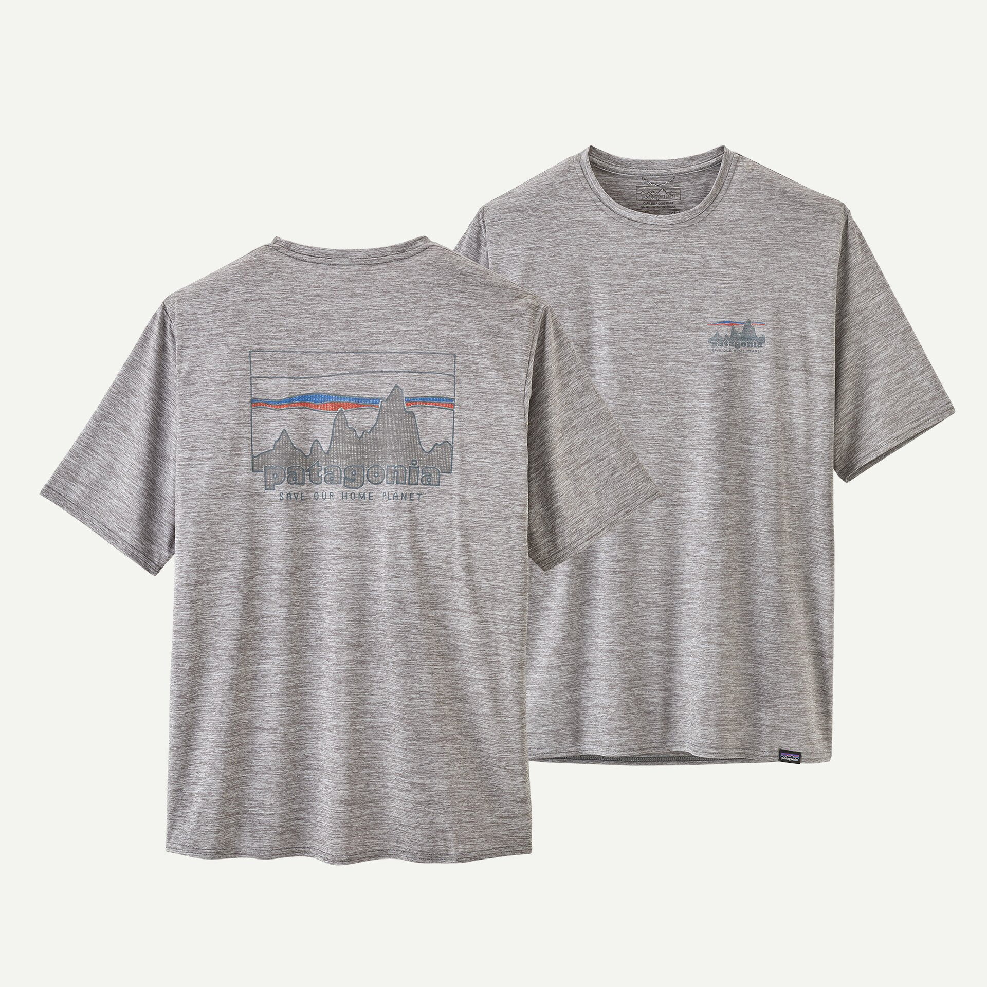 Patagonia - tricou - M Capilene Cool Daily Graphic - Gri