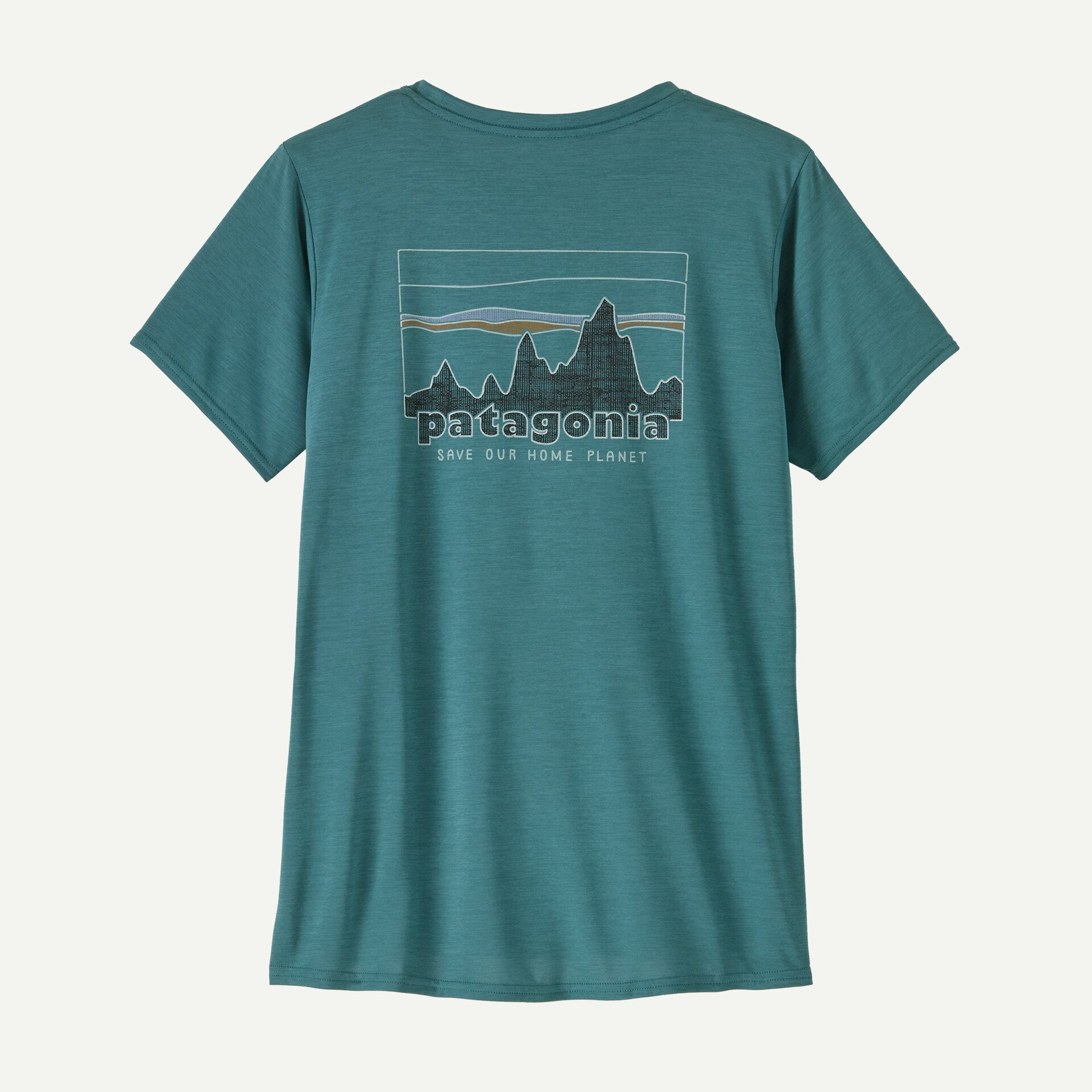 daily power defense Patagonia - tricou - W Capilene Cool Daily Graphic - Verde | Albastru