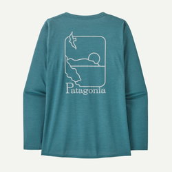 Patagonia - bluza - W Capilene Cool Daily Graphic Waters - Albastru