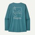 Patagonia - bluza - W Capilene Cool Daily Graphic Waters - Albastru