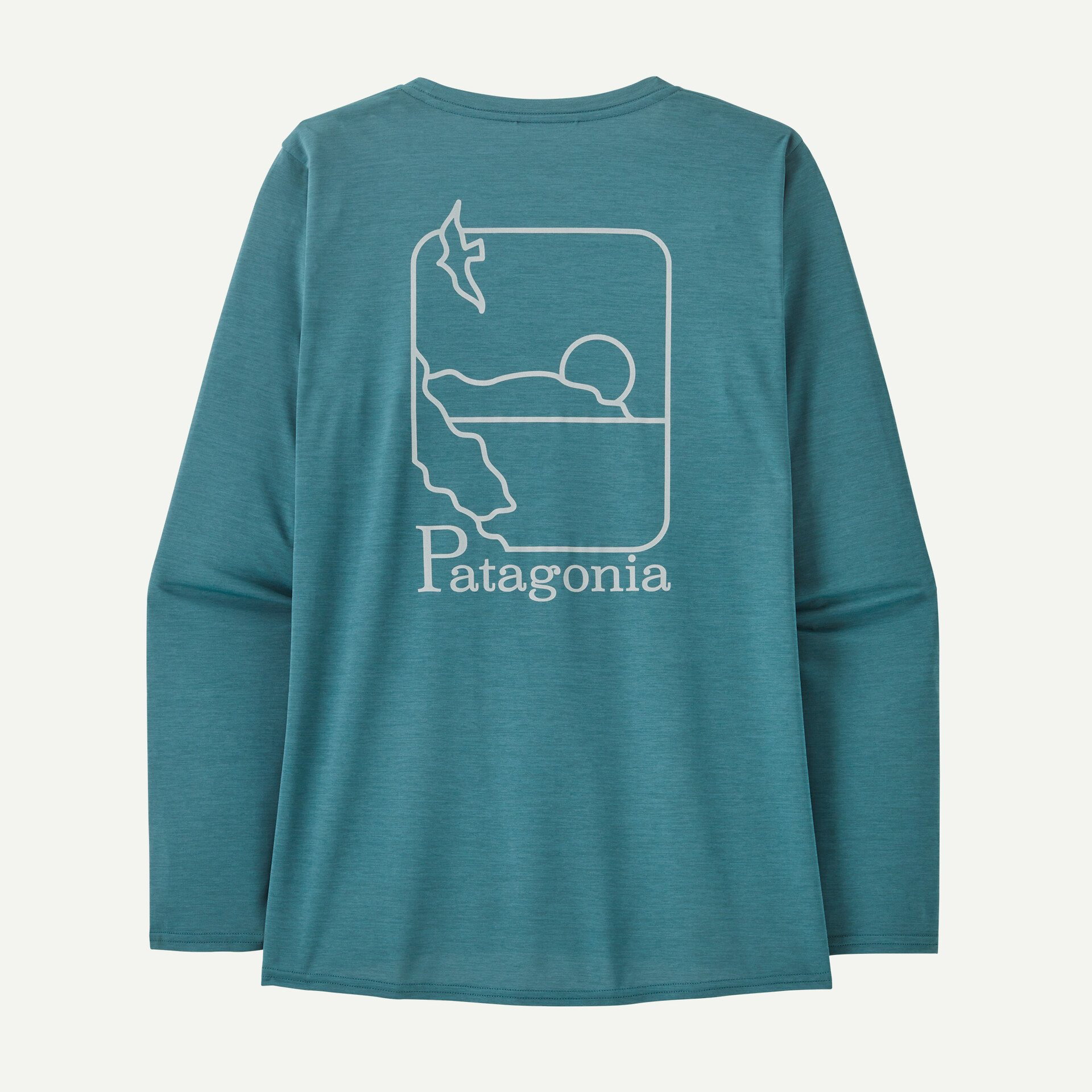 daily power defense Patagonia - bluza - W Capilene Cool Daily Graphic Waters - Albastru