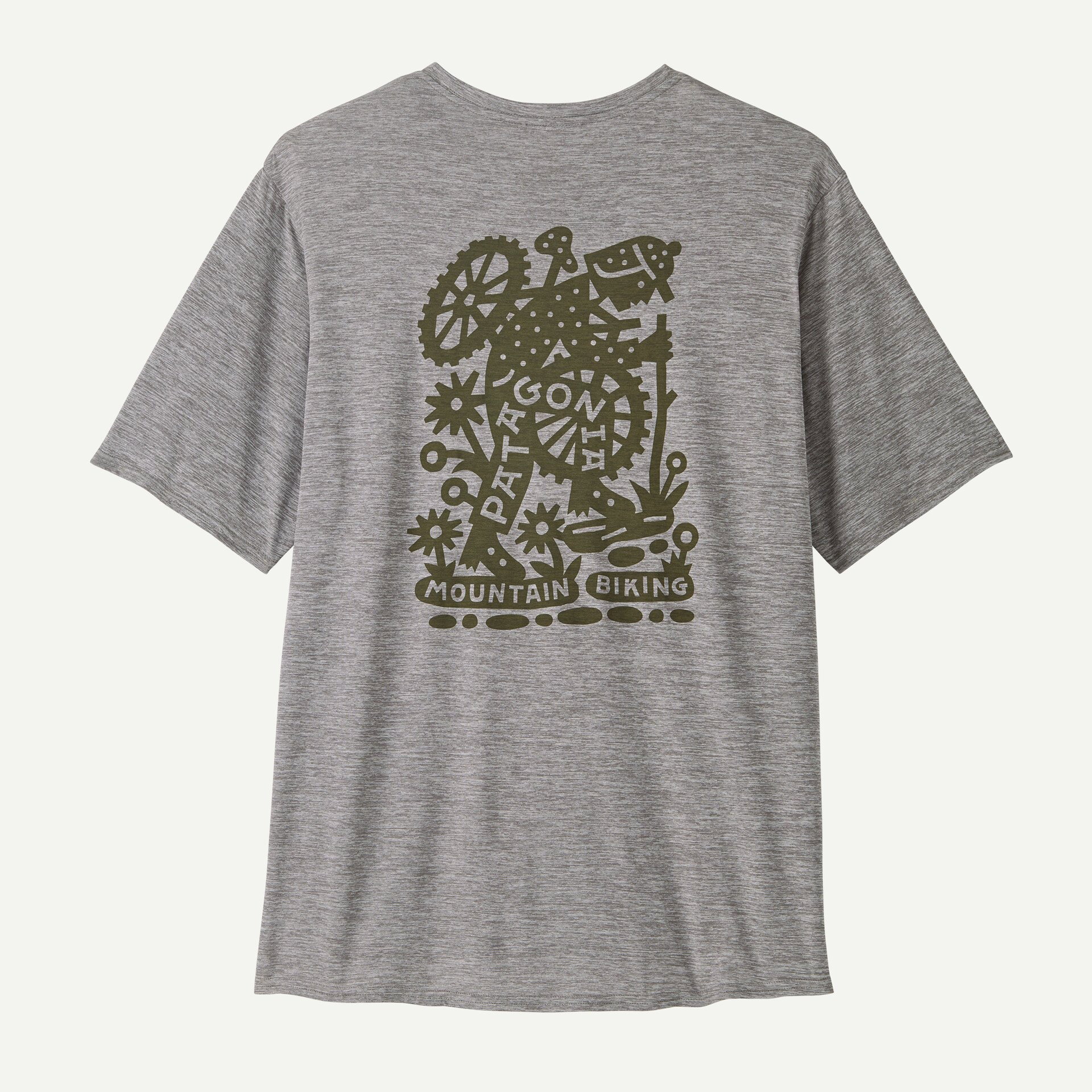 daily power defense Patagonia - tricou - M Capilene Cool Daily Graphic Lands - Gri