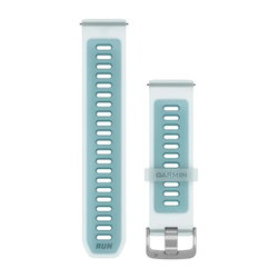 Garmin - curea silicon - Quick Release 22 - Whitestone translucid I Turcoaz cu hardware argintiu