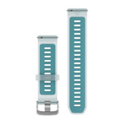 Garmin - curea silicon - Quick Release 22 - Whitestone translucid I Turcoaz cu hardware argintiu