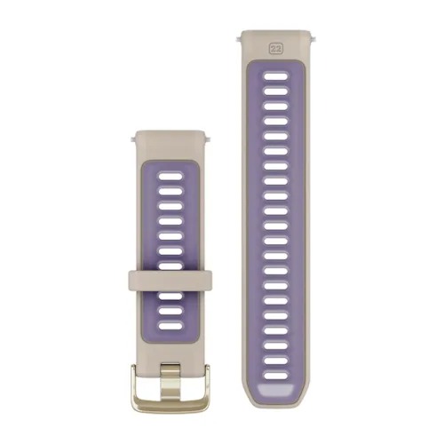 Garmin - curea silicon Forerunner - Quick Release 22 - French Grey I Indigo transparent cu Componente Soft Gold