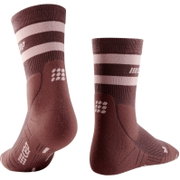 CEP - sosete compresie medii - hiking 80`s mid cut socks W - brown | rose