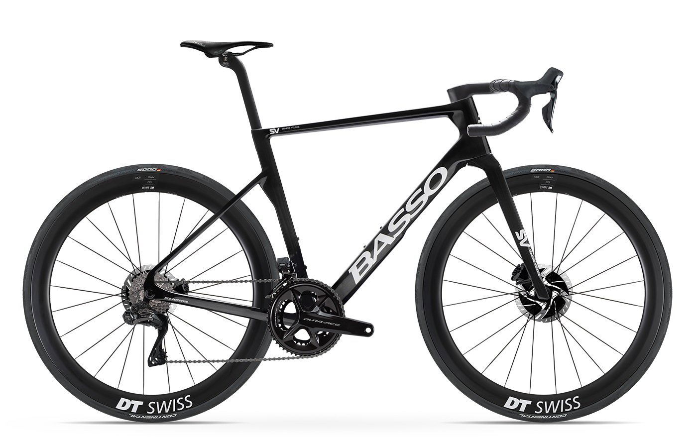 jante forjate Bicicletă șosea Basso SV Dura Ace Di2 - Pure Black