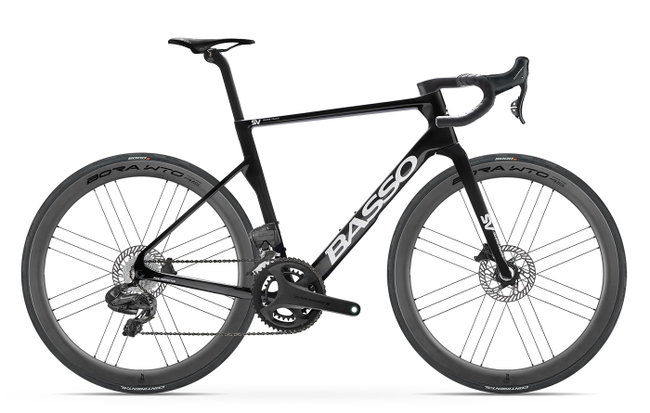 Bicicletă șosea Basso SV Campagnolo Super Record S - Pure Black