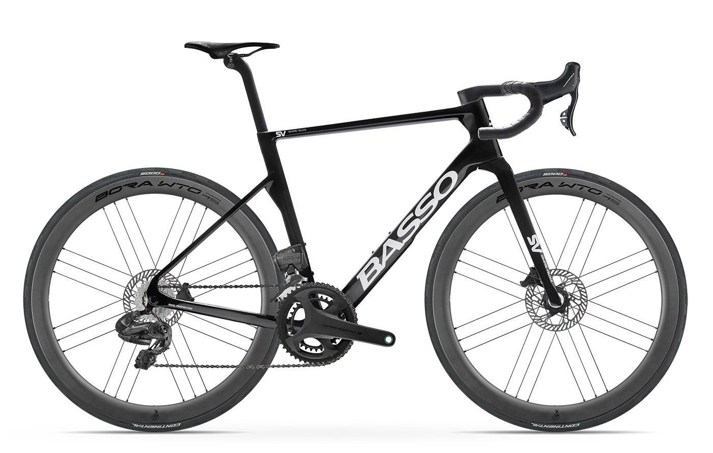 jante forjate Bicicletă șosea Basso SV Campagnolo Super Record S - Pure Black