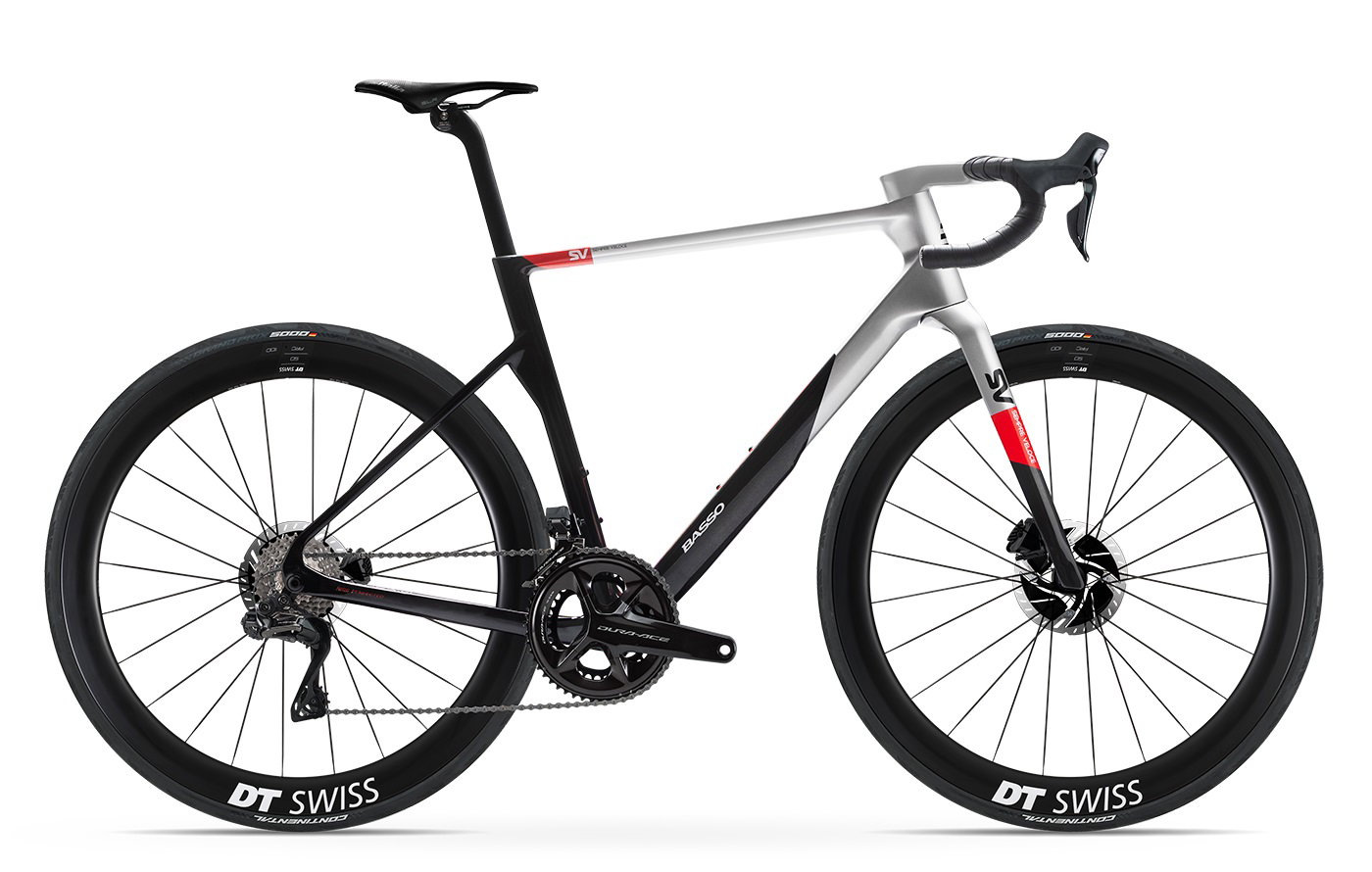 jante forjate Bicicletă șosea Basso SV Dura Ace Di2 - Rosso Vivo