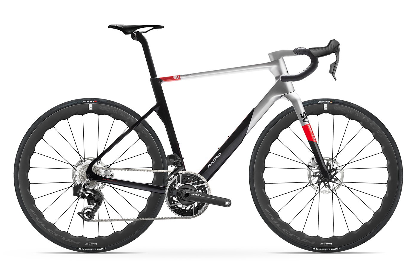 jante forjate Bicicletă șosea Basso SV SRAM Red AXS - Rosso Vivo