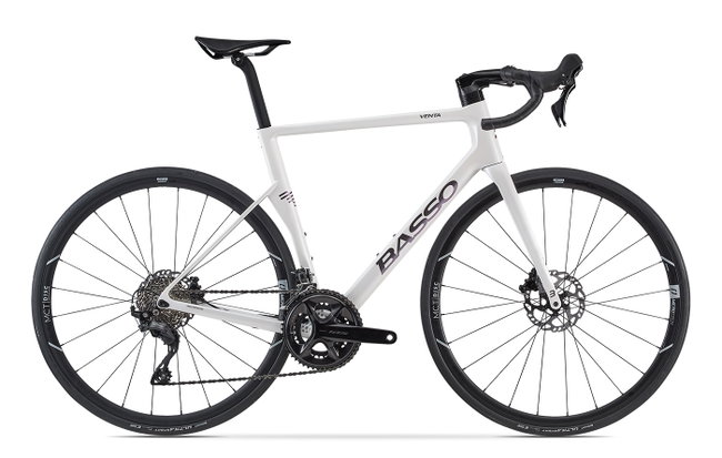 Bicicletă șosea Basso Venta R Shimano 105 - Pearl White Glossy
