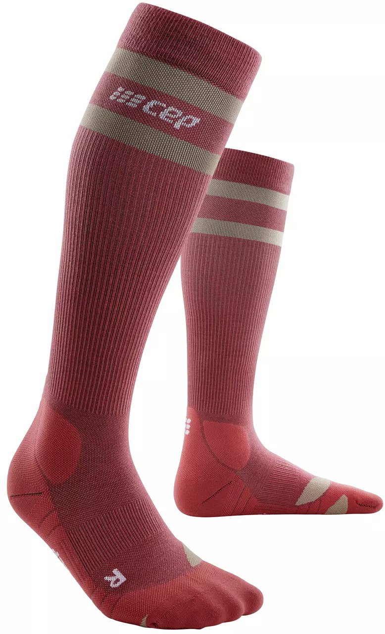 Sporting Goods CEP - sosete compresie inalte - hiking 80`s socks tall W - berry | sand