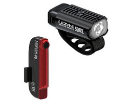 Lezyne - lumini set fata-spate - HECTO DRIVE 500XL/STICK+ DRIVE PAIR INCLUDES 1 FRONT HECTO AND 1 REAR L - USB - negru