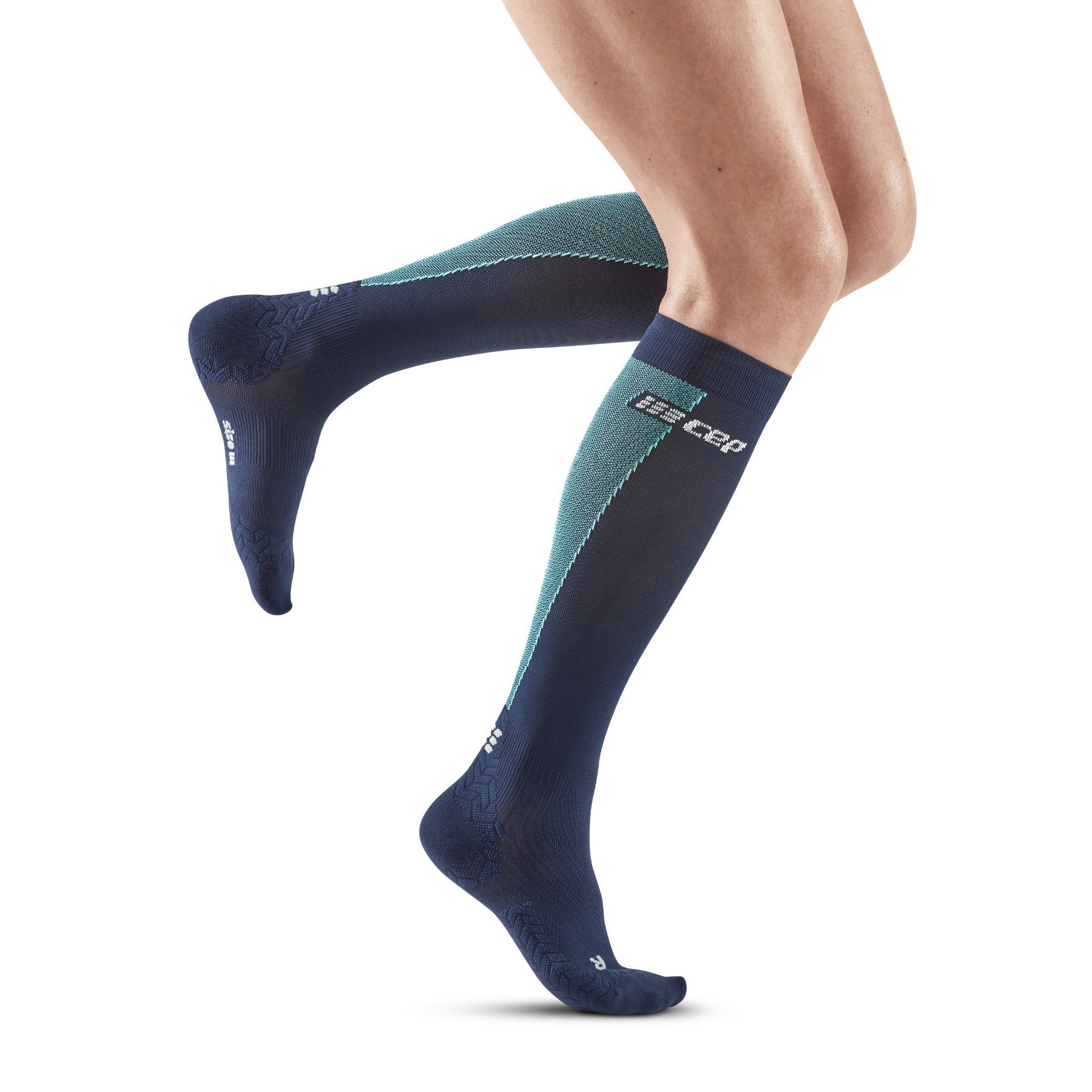 Sporting Goods CEP - sosete compresie inalte - ultralight socks tall v3 - blue | light blue