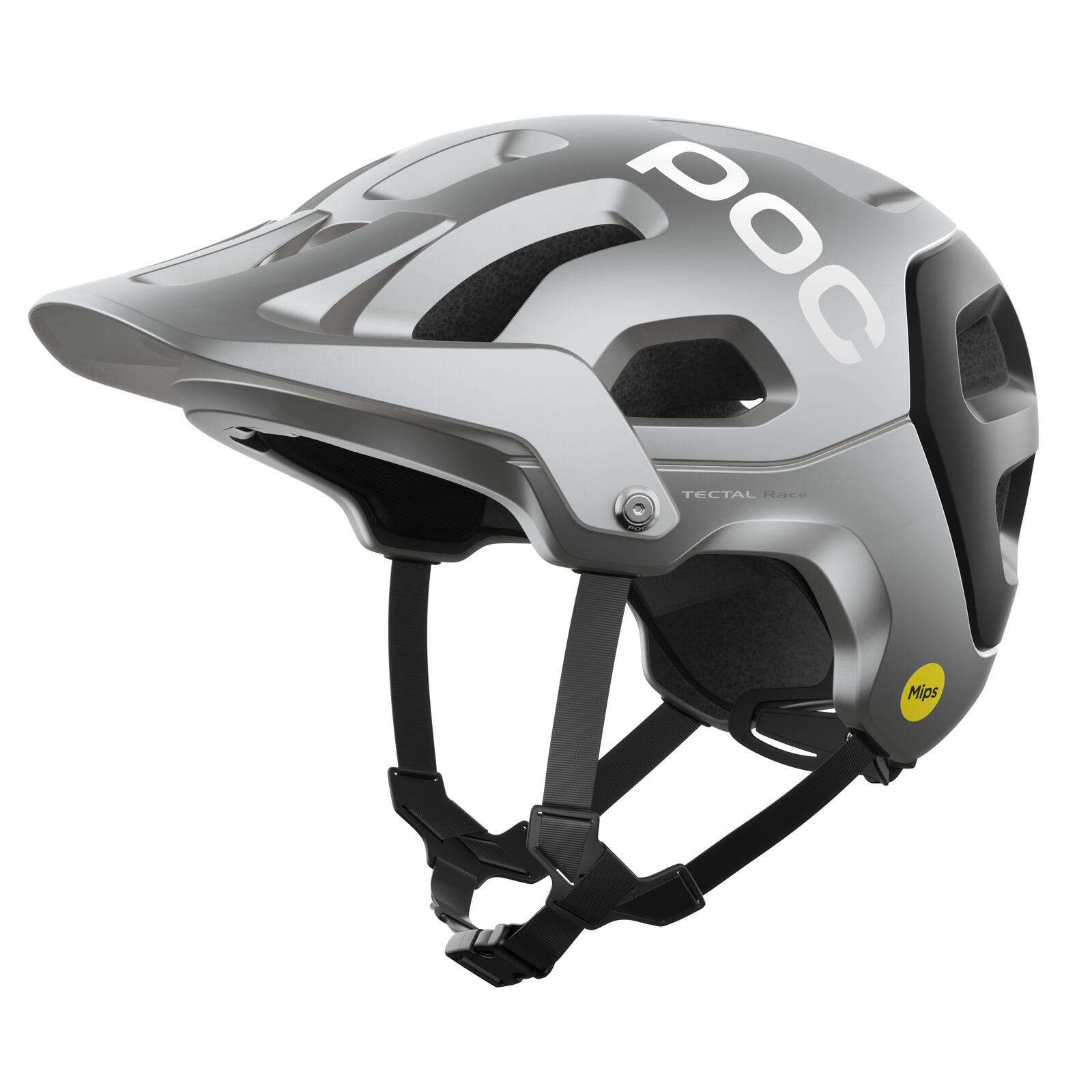 POC POC - casca MTB - Tectal Race Mips - Argentite Silver I Uranium Black Matt