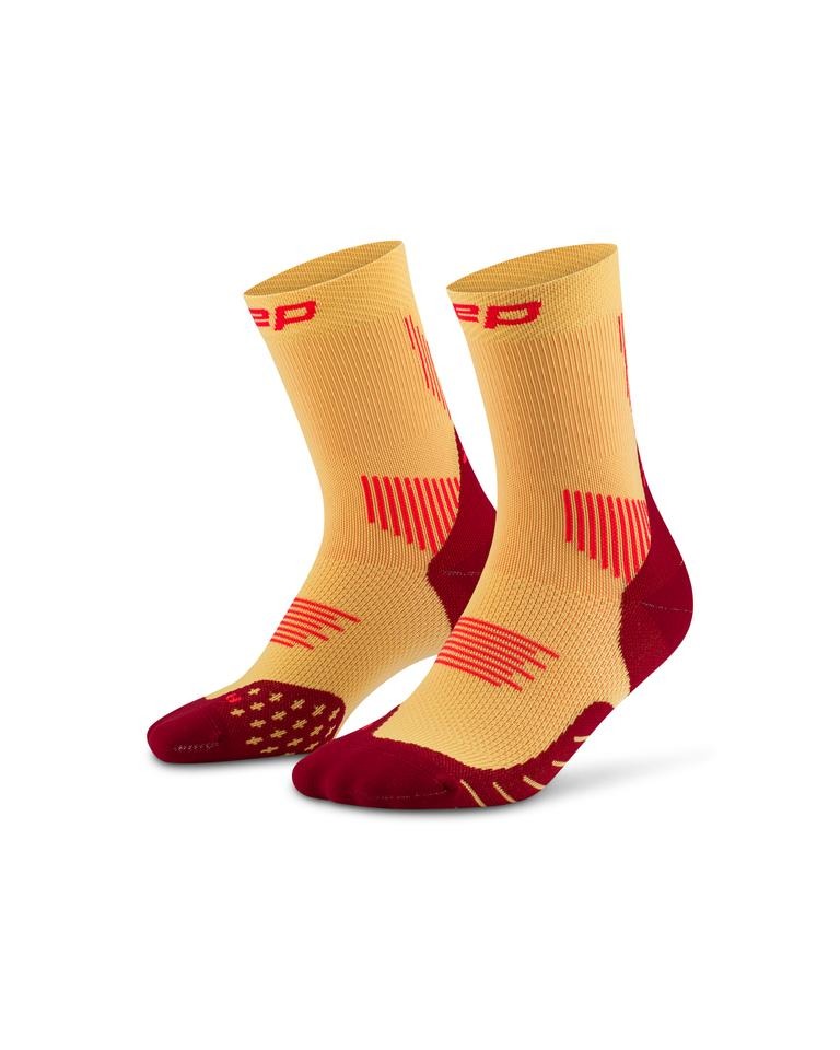 Sporting Goods CEP - sosete compresie peste glezna - run socks mid cut 5.0 - marigold | burgundy