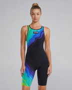 TYR - costum intreg tehnic - VENZO Open Back Volconyx W - lime | bleumarin