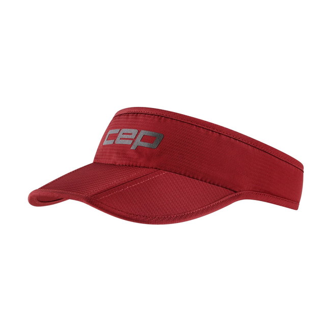 CEP - vizor - run foldable visor - burgundy