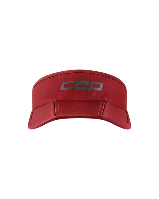 CEP - vizor - run foldable visor - burgundy