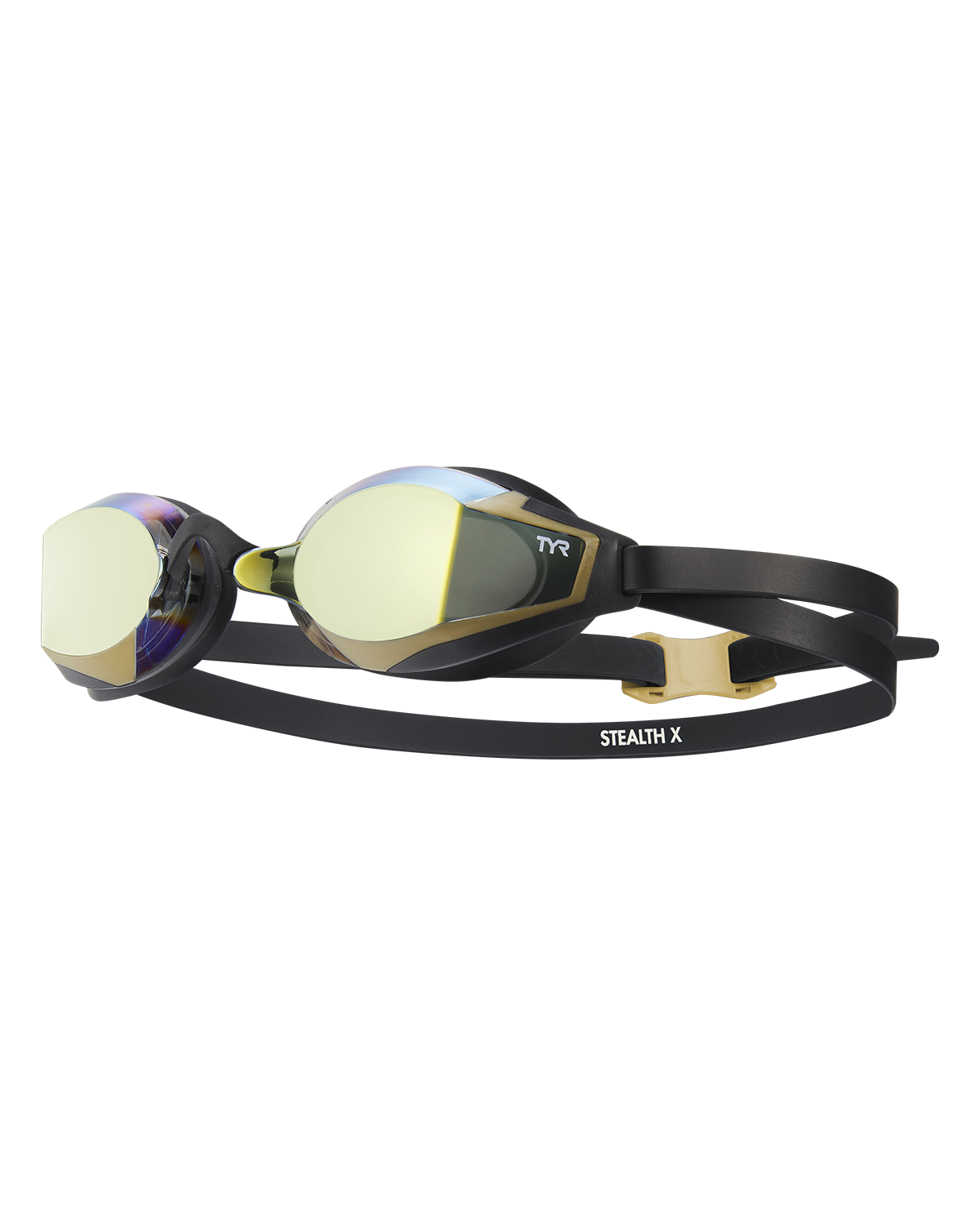 Ochelari înot TYR STEALTH-X Performance - auriu/negru | competiție
