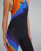 TYR - costum intreg tehnic - VENZO Open Back Volconyx W - portocaliu | bleumarin