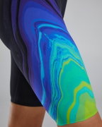 TYR - costum intreg tehnic - VENZO Open Back Volconyx W - lime | bleumarin