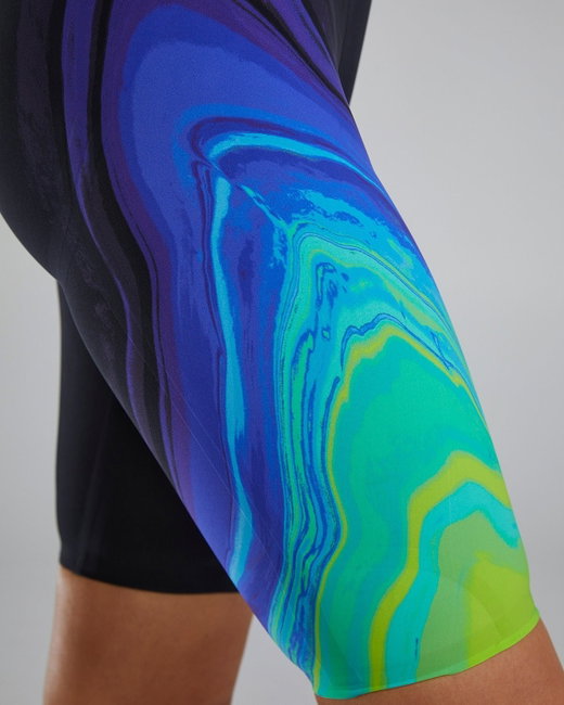 TYR - costum intreg tehnic - VENZO Open Back Volconyx W - lime | bleumarin