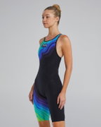 TYR - costum intreg tehnic - VENZO Open Back Volconyx W - lime | bleumarin