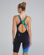 TYR - costum intreg tehnic - VENZO Open Back Volconyx W - lime | bleumarin
