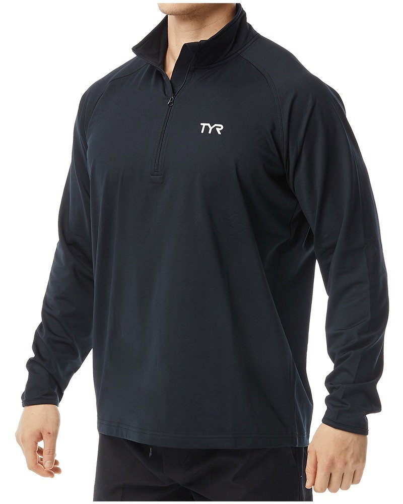 TYR TYR - bluza cu maneca lunga tehnica - ALINC1/4ZIP - negru