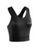 CEP - bustiera tehnica - training shirt crop top W - negru