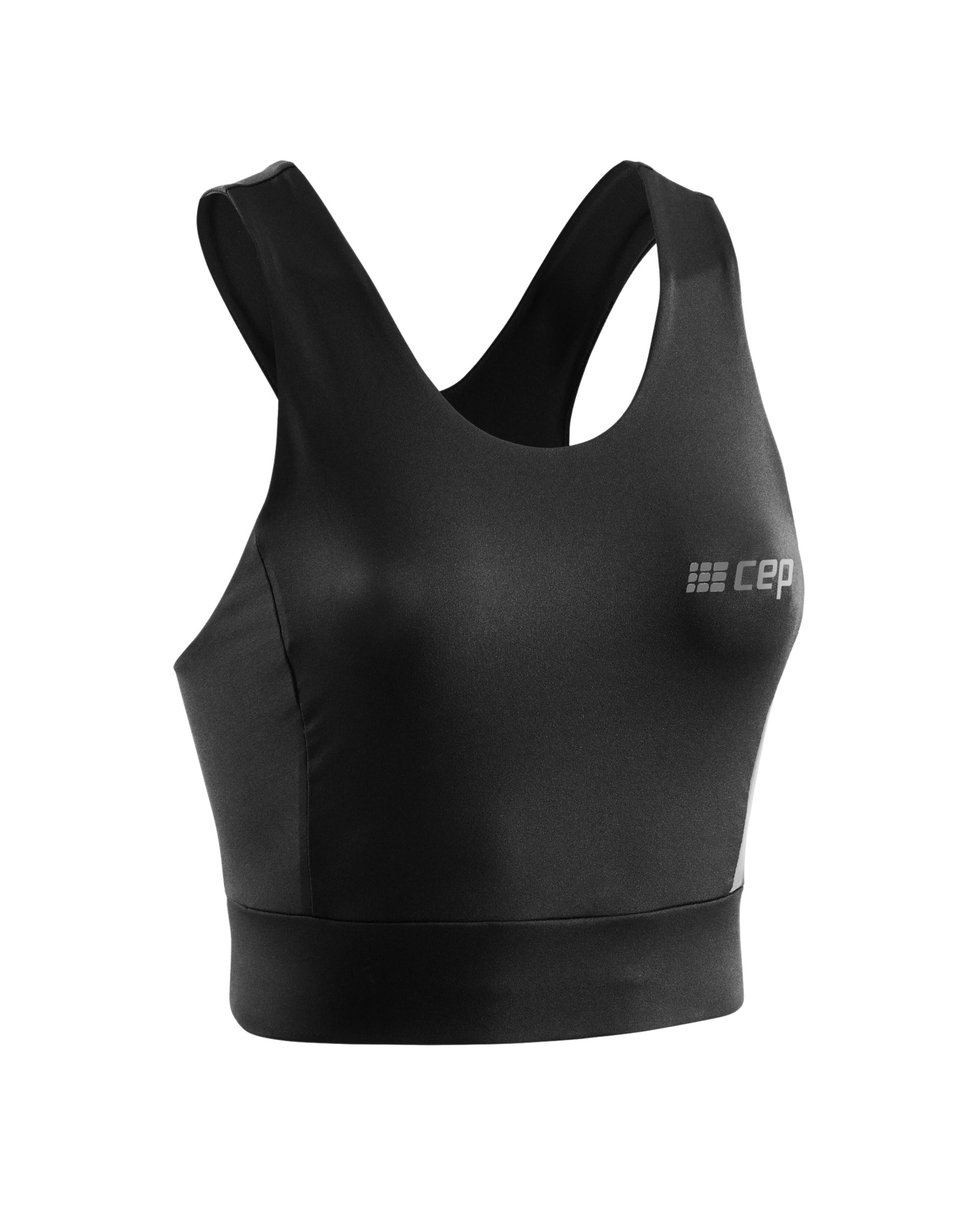 Underwear & Socks CEP - bustiera tehnica - training shirt crop top W - negru