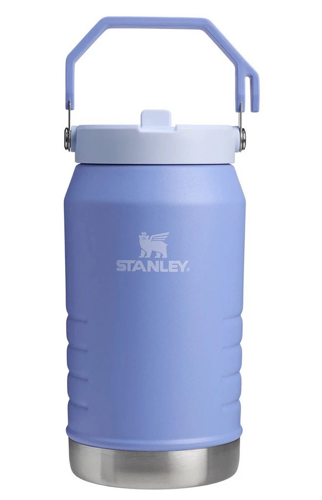 Stanley Stanley - termos clasic cu maner - The IceFlow Flip Straw Jug - Hydragea - 1.9 L