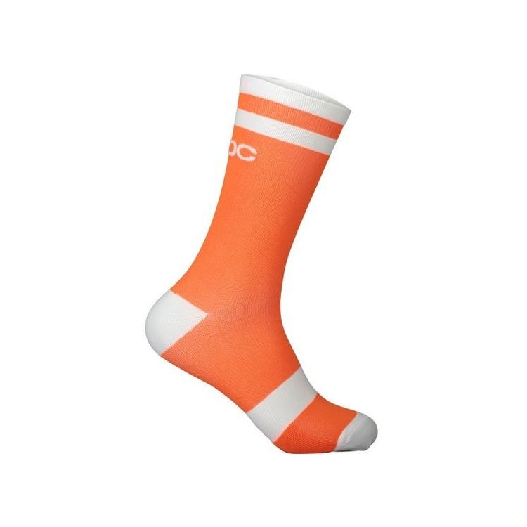 POC POC - sosete ciclism - Lure MTB - Zink Orange I Hydrogen White