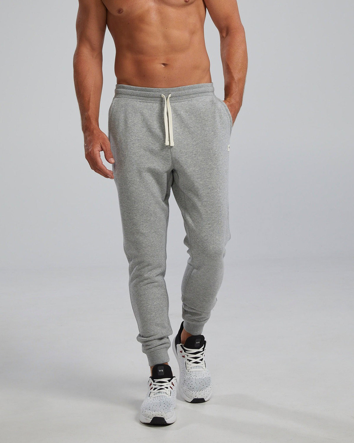 TYR TYR - pantaloni joggers - UltraSoft Men's Heavyweight Terry Jogger - gri