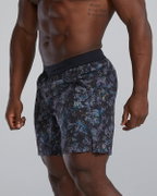 TYR - sort baie - Hydrosphere Unbroken Shorts Unlined 7" - gri | multicolor