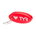TYR - breloc - Floating Key Chain - rosu