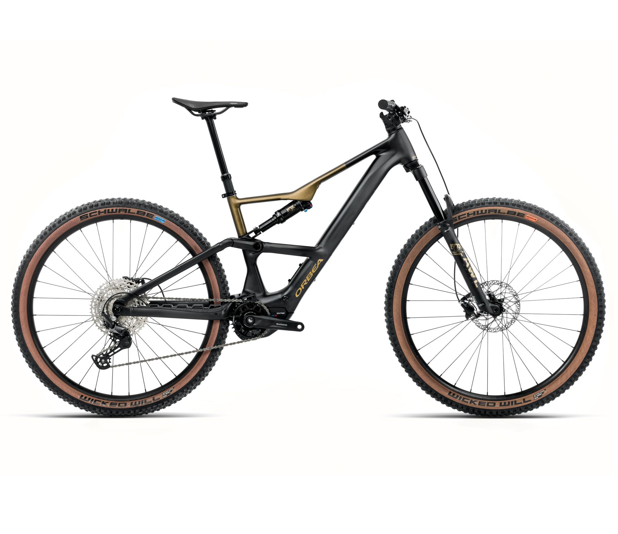 Orbea Orbea RISE SL H30 (2026) - bicicletă electrică eMTB Trail - Diamond Black  |  Splash Olive Green (Matt)