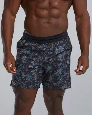 TYR TYR - sort baie - Hydrosphere Unbroken Shorts Unlined 7" - gri | multicolor