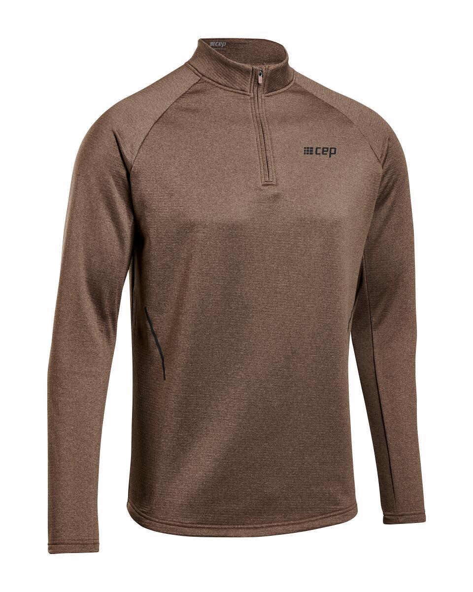 Sporting Goods CEP - bluza cu maneca lunga - cold weather zip shirt long sleeve - brown
