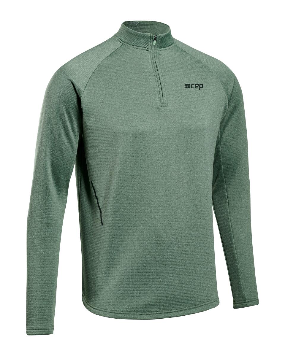 Sporting Goods CEP - bluza cu maneca lunga - cold weather zip shirt long sleeve - green
