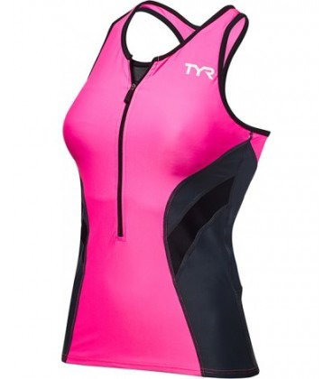 TYR TYR - maiou triatlon - Tri Tank Comp W - gri roz