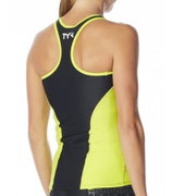 TYR - maiou triatlon - Tri Tank Comp W - negru lime