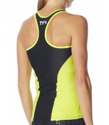 TYR - maiou triatlon - Tri Tank Comp W - negru lime