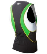 Men Competitor Singlet TYR negru-verde-galben