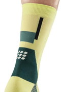 CEP - sosete compresie medii - the run limited 2024.1 socks mid cut W - lime