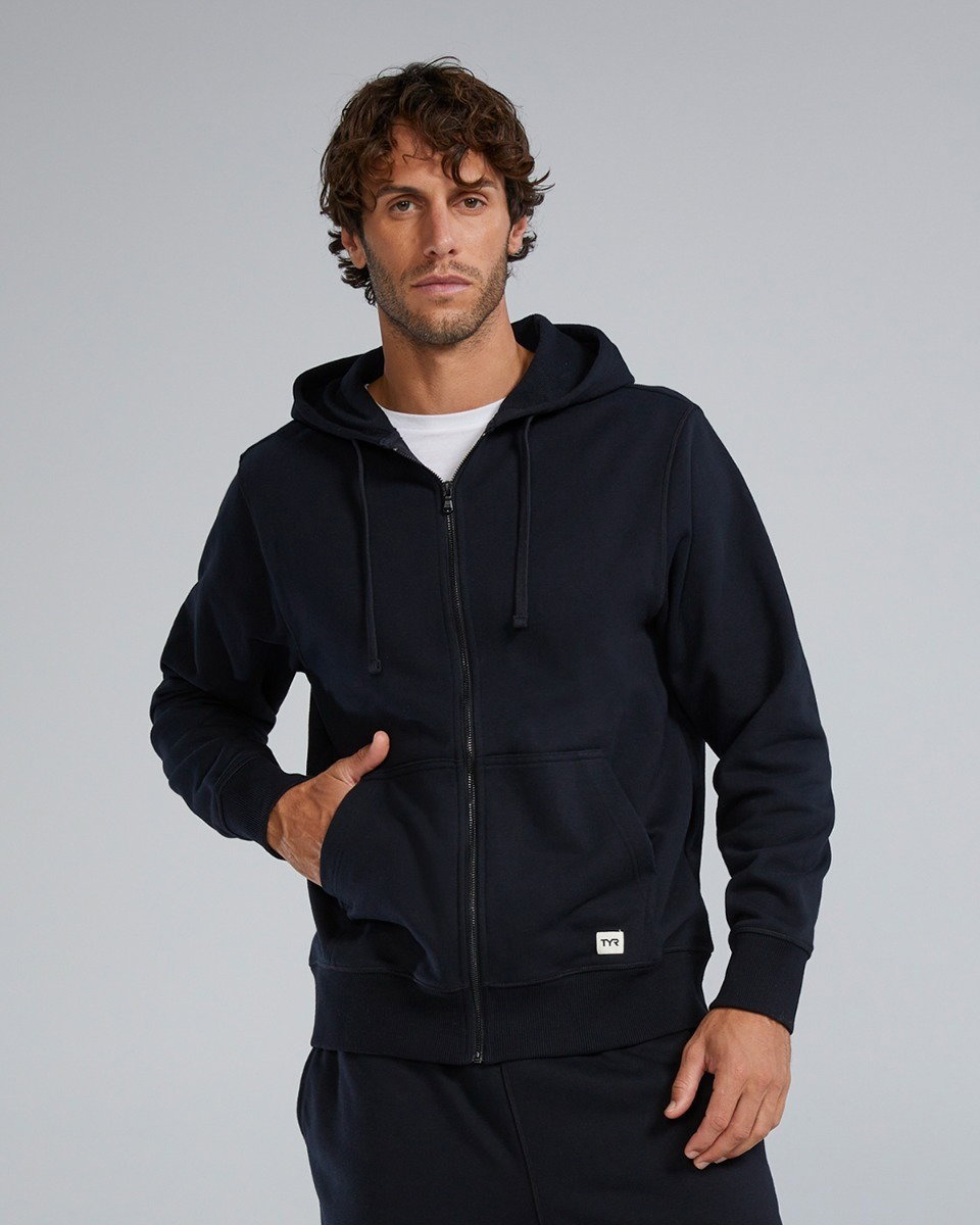 TYR TYR - hanorac - UltraSoft Terry Full-Zip Hoodie - negru